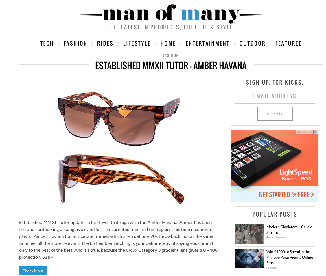 MAN OF MANY April 2014