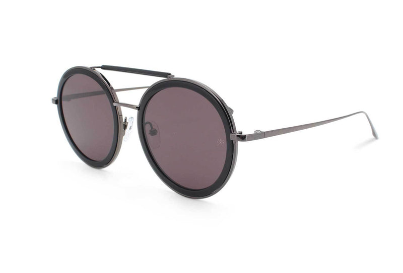 CASTOR BLACK - Round Sunglasses - EstablishedStore.com